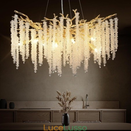 Lampadario moderno in cristallo squisito Lampadario moderno in cristallo squisito