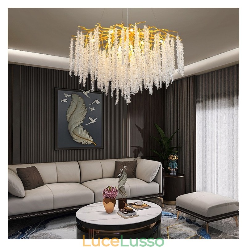 Lampadario moderno in cristallo squisito