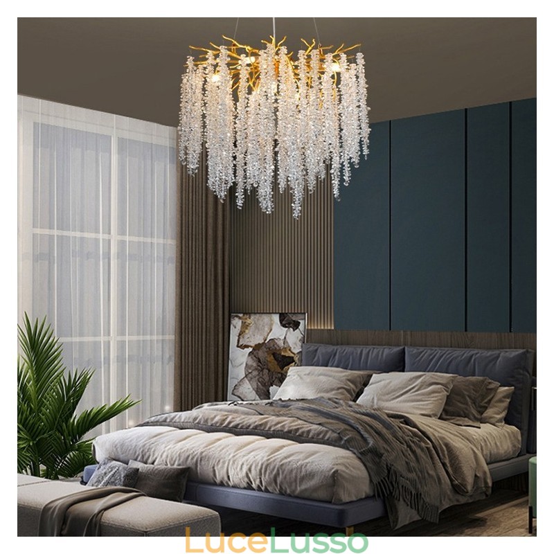 Lampadario moderno in cristallo squisito