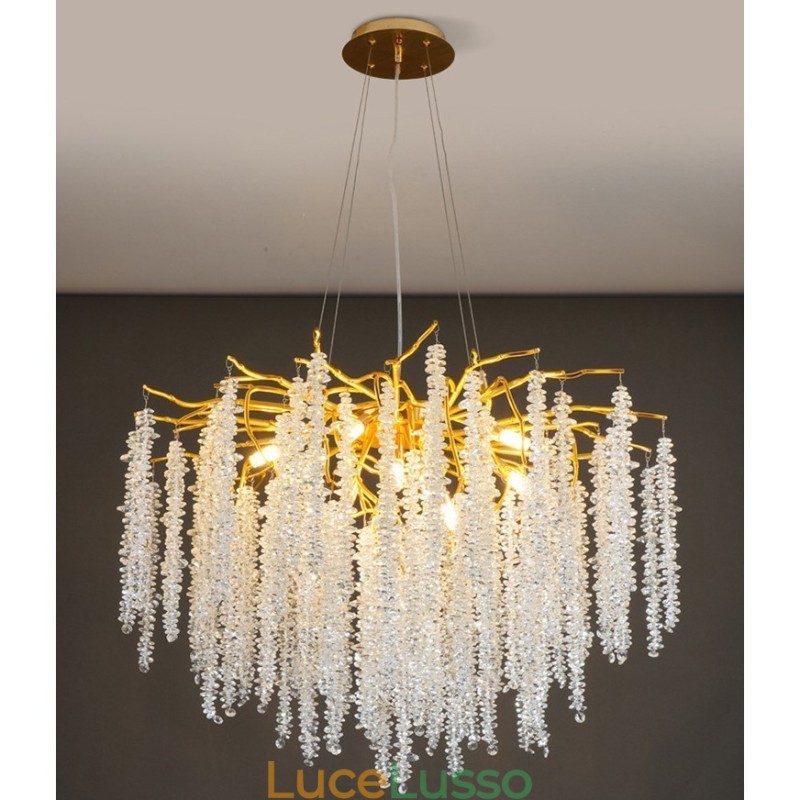 Lampadario moderno in cristallo squisito