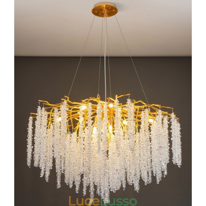 Lampadario moderno in cristallo squisito