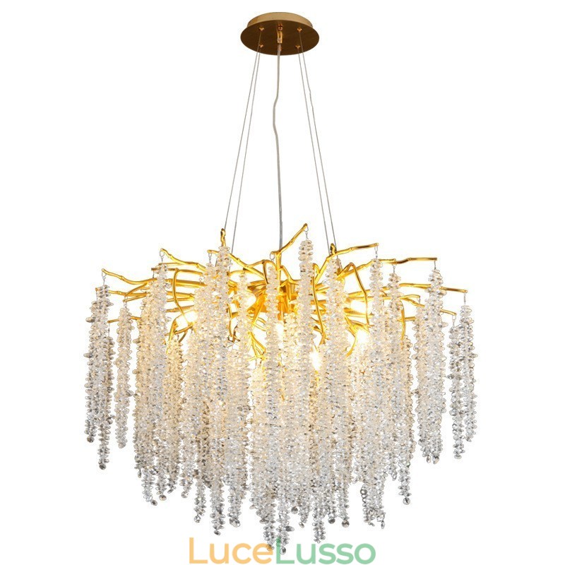 Lampadario moderno in cristallo squisito