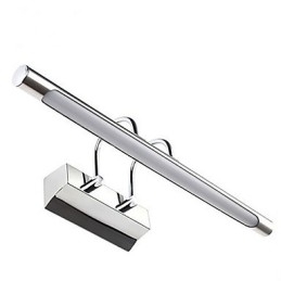 Luci per specchi in acciaio inossidabile Lampade da parete per bagno in acrilico Luci per il trucco Bianco freddo Bianco caldo (Dimensioni: 57X13.5X15)