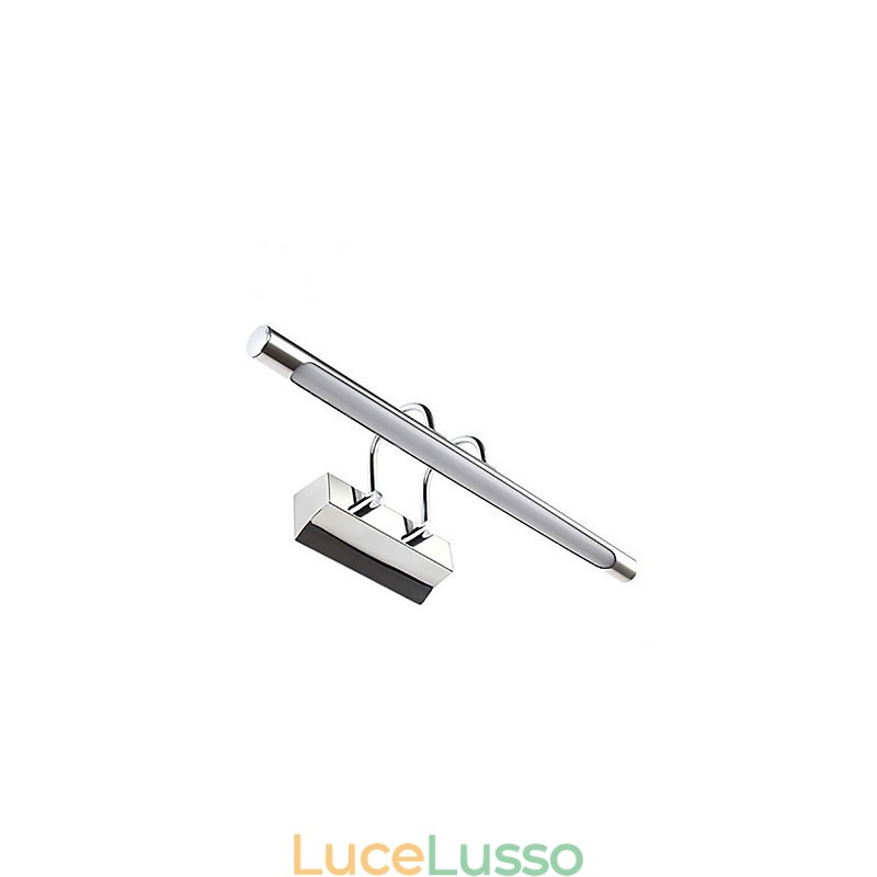 Luci per specchi in acciaio inossidabile Lampade da parete per bagno in acrilico Luci per il trucco Bianco freddo Bianco caldo (Dimensioni: 57X13.5X15)