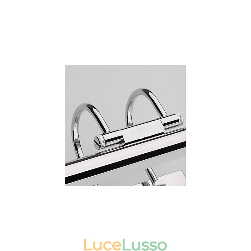 Luci per specchi in acciaio inossidabile Lampade da parete per bagno in acrilico Luci per il trucco Bianco freddo Bianco caldo (Dimensioni: 57X13.5X15)