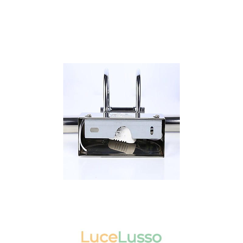 Luci per specchi in acciaio inossidabile Lampade da parete per bagno in acrilico Luci per il trucco Bianco freddo Bianco caldo (Dimensioni: 57X13.5X15)