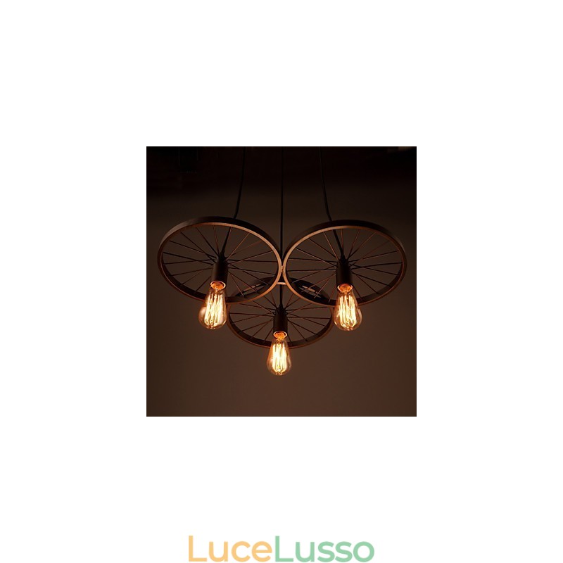 Lampade a sospensione retrò Loft Lampadario in ferro battuto stile industriale americano