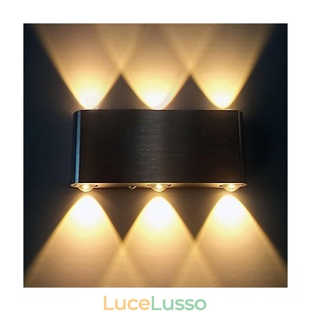 Applique da parete moderne contemporanee in metallo