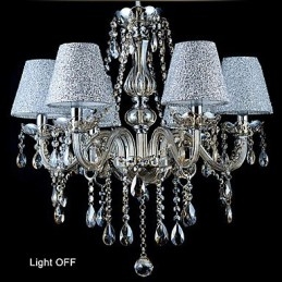 Lampadario in vetro elettroplaccato in cristallo classico contemporaneo moderno vintage