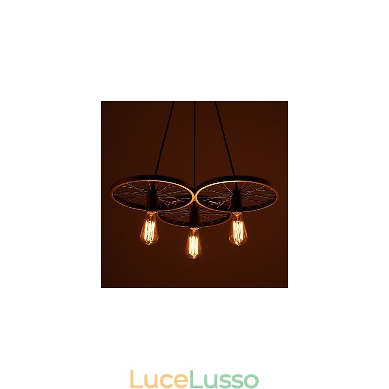 Lampade a sospensione retrò Loft Lampadario in ferro battuto stile industriale americano