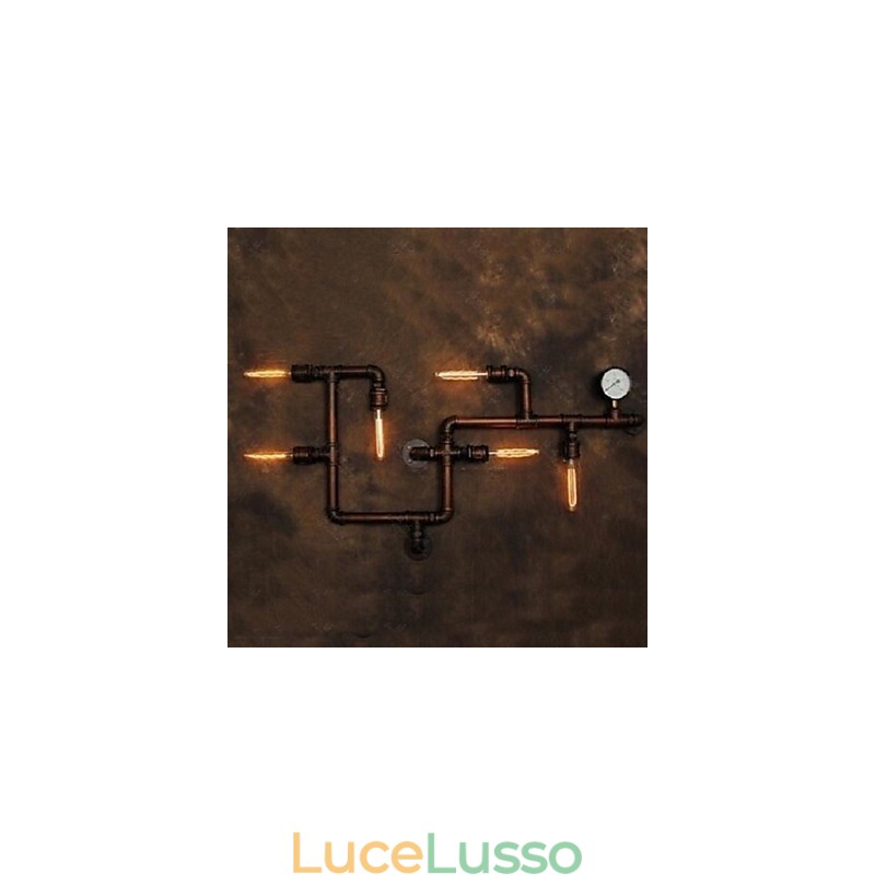 Applique da parete Rustic Lodge in metallo