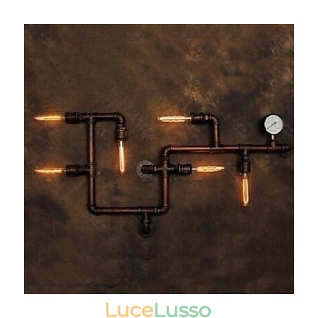 Applique da parete Rustic Lodge in metallo