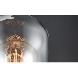 Applique da parete in stile rustico, lampada da parete retrò in ferro e vetro, luce dagli Stati Uniti