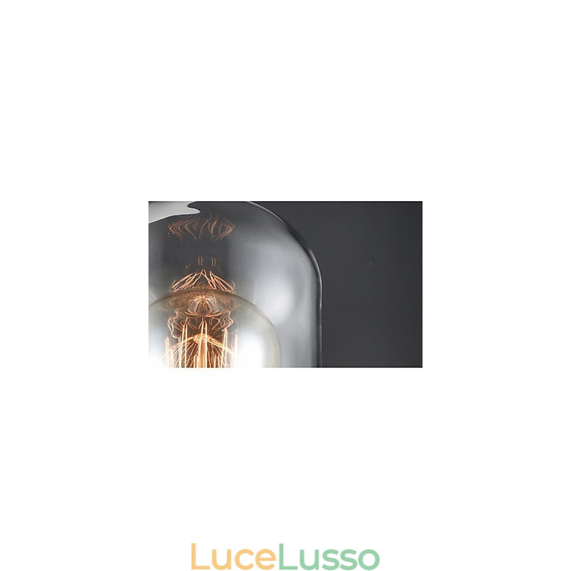 Applique da parete in stile rustico, lampada da parete retrò in ferro e vetro, luce dagli Stati Uniti