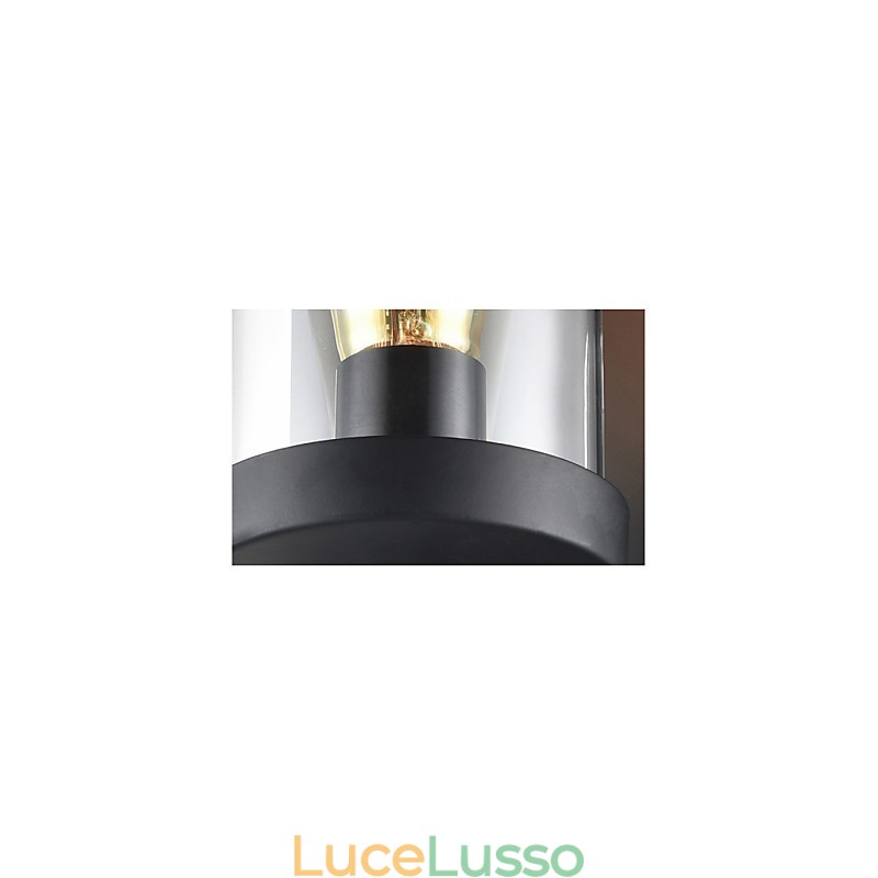 Applique da parete in stile rustico, lampada da parete retrò in ferro e vetro, luce dagli Stati Uniti