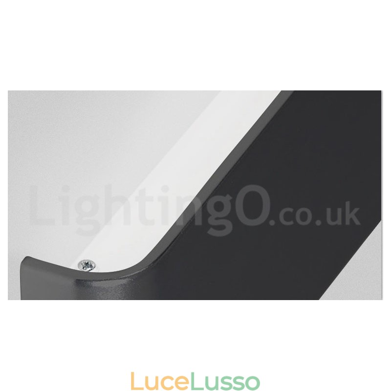 Applique e lampade da parete moderne e contemporanee lunghe per interni, in metallo, IP 44, per bagno, camera da letto, soggiorno