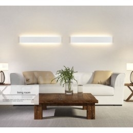 Applique e lampade da parete moderne e contemporanee lunghe per interni, in metallo, IP 44, per bagno, camera da letto, soggiorno