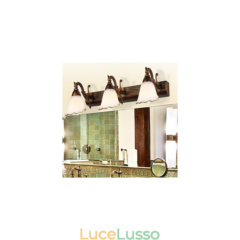 Applique da parete Illuminazione per il bagno Lampade da lettura da parete Mini Style Rustic Lodge Metallo