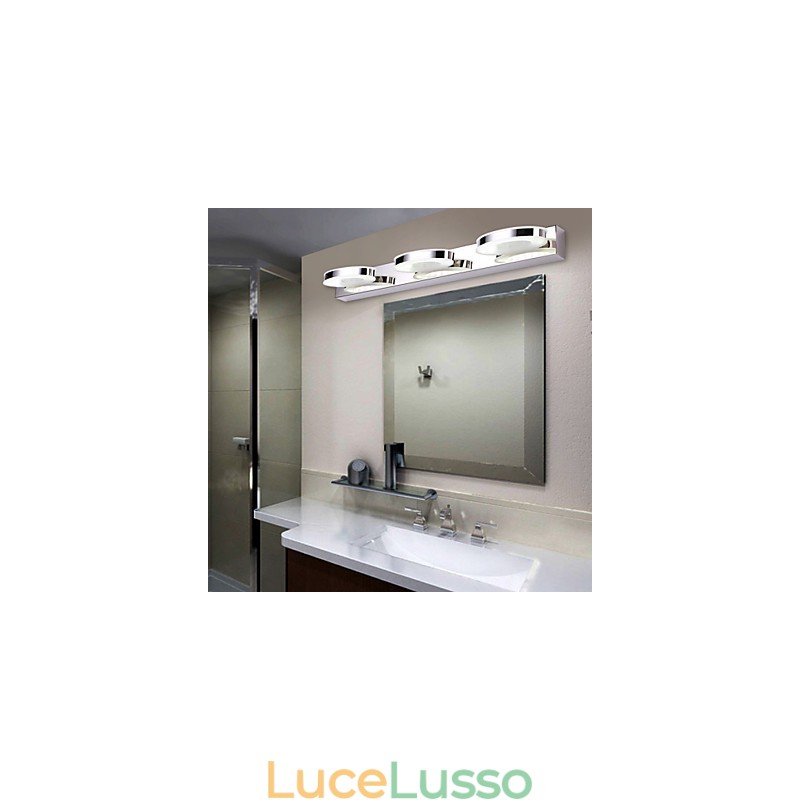 Illuminazione per il bagno moderna contemporanea in metallo