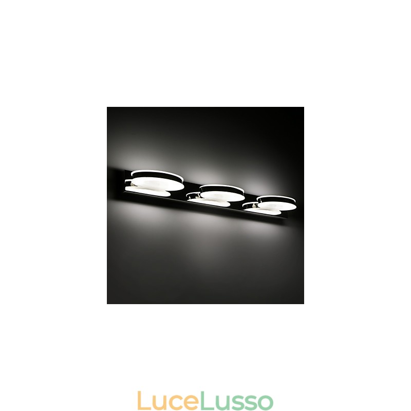 Illuminazione per il bagno moderna contemporanea in metallo