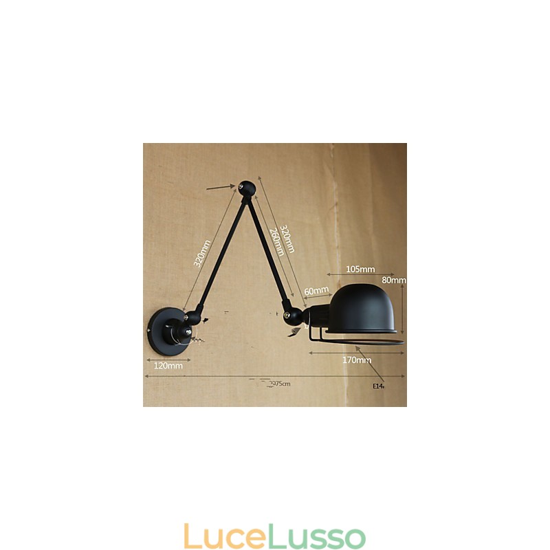Applique da parete Illuminazione per il bagno Lampade da parete per esterni Lampade da lettura da parete Moderne Contemporanee Metallo