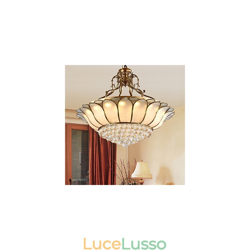 Tradizionale Classico Rustico Lodge Ottone Metallo Montaggio a filo