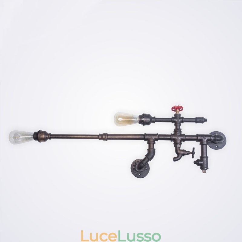 Lampada da parete industriale vintage per bagno, cucina, sala da pranzo, tubo Edison Light, lampada da pranzo di lusso, applique da bar, lampade FJ DB2 014A0