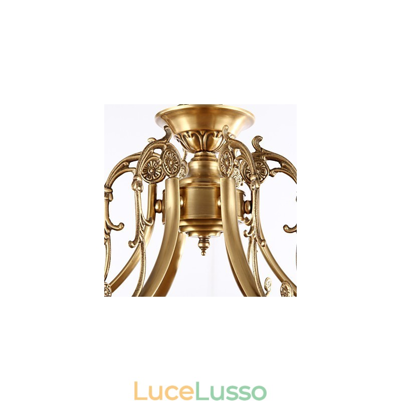 Tradizionale Classico Rustico Lodge Ottone Metallo Montaggio a filo