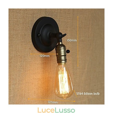 Lampadina Edison Corridoio Retro Minimalista Comodino Corridoio Caffè Terrazza Canale Mini Applique da Parete Lampadina Edison Corridoio Retro Minimalista Comodino Corridoio Caffè Terrazza Canale Mini Applique da Parete