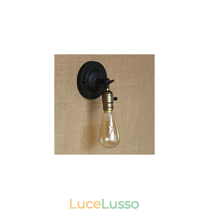 Lampadina Edison Corridoio Retro Minimalista Comodino Corridoio Caffè Terrazza Canale Mini Applique da Parete