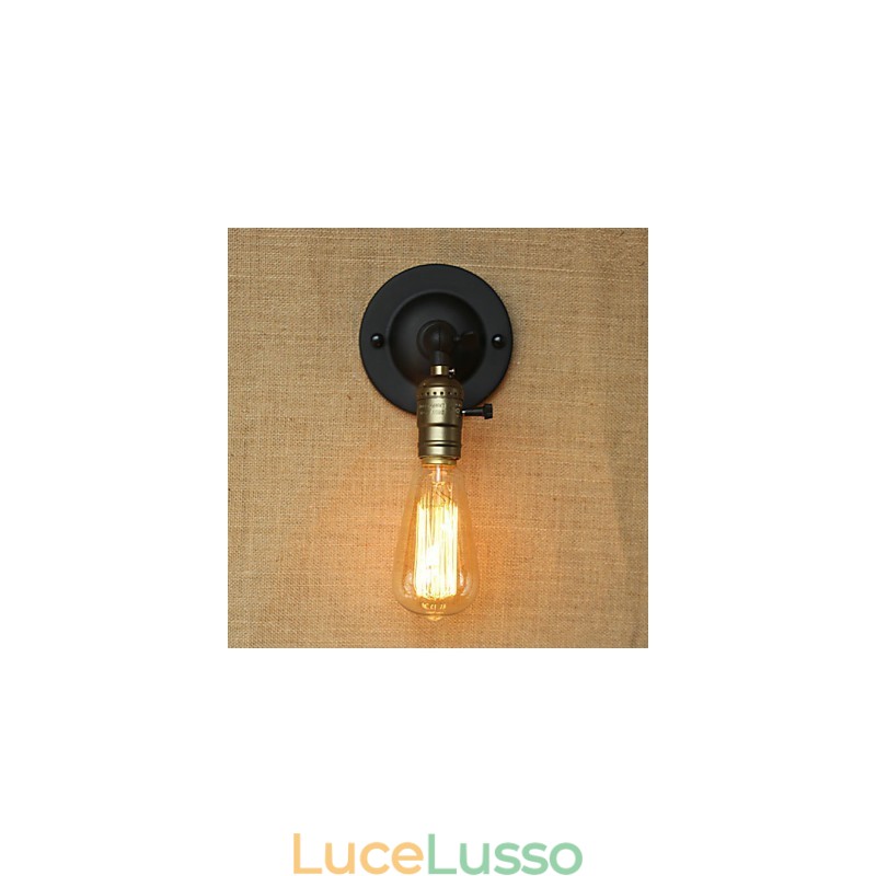Lampadina Edison Corridoio Retro Minimalista Comodino Corridoio Caffè Terrazza Canale Mini Applique da Parete