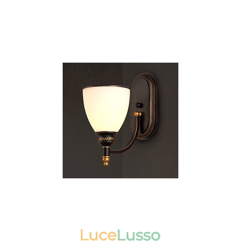 Lampada da parete in vetro stile nordico