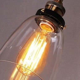 Applique da parete in vetro Industrial Edison Simplicity con base in metallo, sala da pranzo, studio, ufficio, corridoio, montaggio a parete