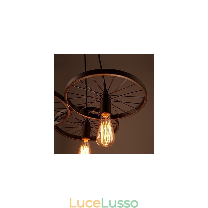 Lampade a sospensione retrò Loft Lampadario in ferro battuto stile industriale americano