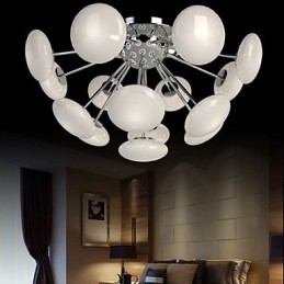 ModernYestaurant Lampada Semplice Lampada a Sospensione Circolare in Vetro Stile Europeo