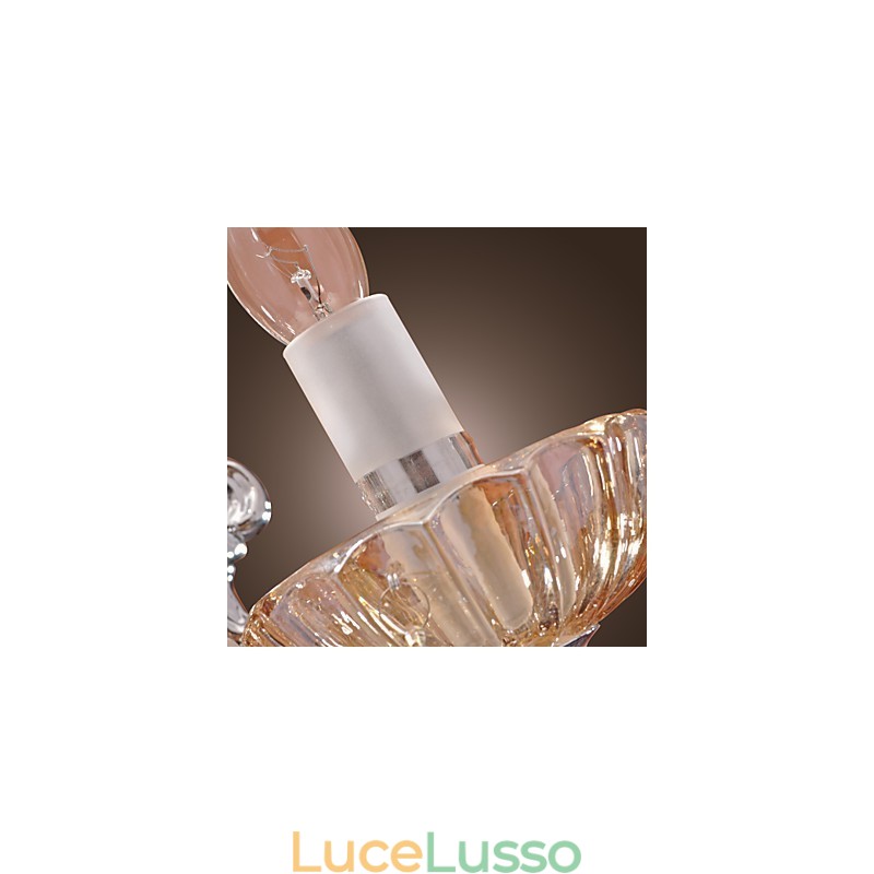 Elegante applique in cristallo con 2 luci