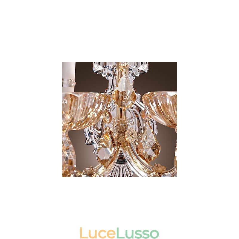 Elegante applique in cristallo con 2 luci