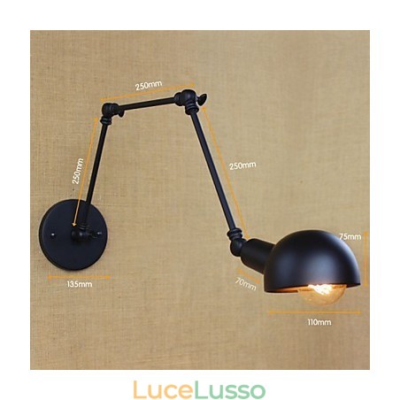 Lampada da parete a braccio lungo in stile industriale retrò, per corridoio, scale, balcone, ristorante, bar Lampada da parete a braccio lungo in stile industriale retrò, per corridoio, scale, balcone, ristorante, bar