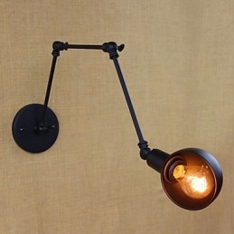 Lampada da parete a braccio lungo in stile industriale retrò, per corridoio, scale, balcone, ristorante, bar