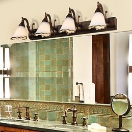 Applique da parete Illuminazione per il bagno Lampade da lettura da parete Mini Style Rustic Lodge Metallo