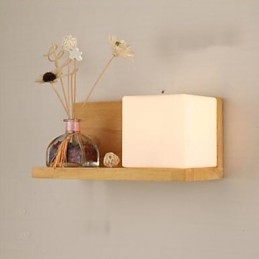 Lampada da parete in vetro massello in legno massello, contemporanea e contratta, creativa