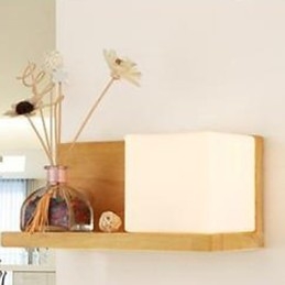 Lampada da parete in vetro massello in legno massello, contemporanea e contratta, creativa
