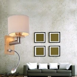 Lampada da parete una luce con luce di lettura