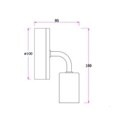 Lampada da parete per interni Edison in ferro 110V 220V, per corridoio, scale, applique, lampadina, nero, bianco