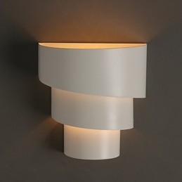 Piccola lampada da parete a forma di conchiglia in ferro battuto, a forma di torcia, a forma di testa di un letto