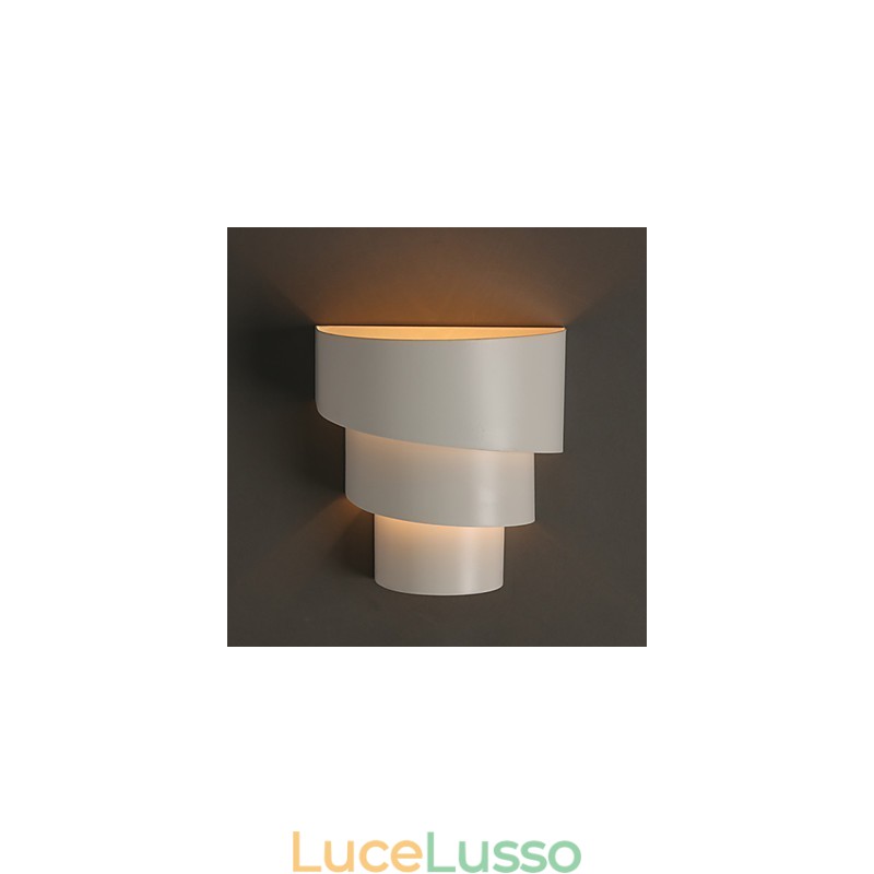 Piccola lampada da parete a forma di conchiglia in ferro battuto, a forma di torcia, a forma di testa di un letto