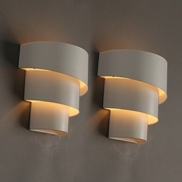 Piccola lampada da parete a forma di conchiglia in ferro battuto, a forma di torcia, a forma di testa di un letto