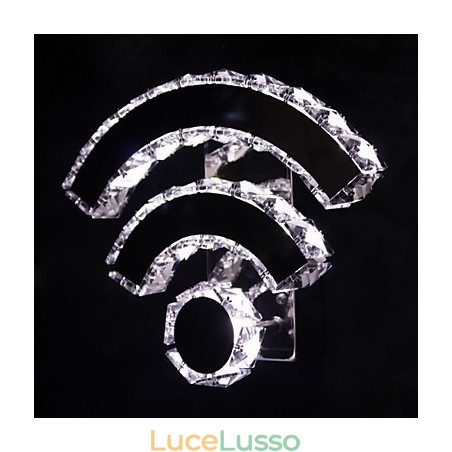 WIFI Applique da parete in cristallo Cristallo Moderno Contemporaneo Letto Soggiorno Hotel Metallo WIFI Applique da parete in cristallo Cristallo Moderno Contemporaneo Letto Soggiorno Hotel Metallo