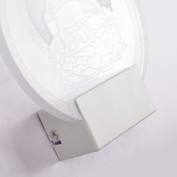 Lampada da parete in acrilico Lampada in PVC Chip luminoso Moderno contemporaneo Metallo