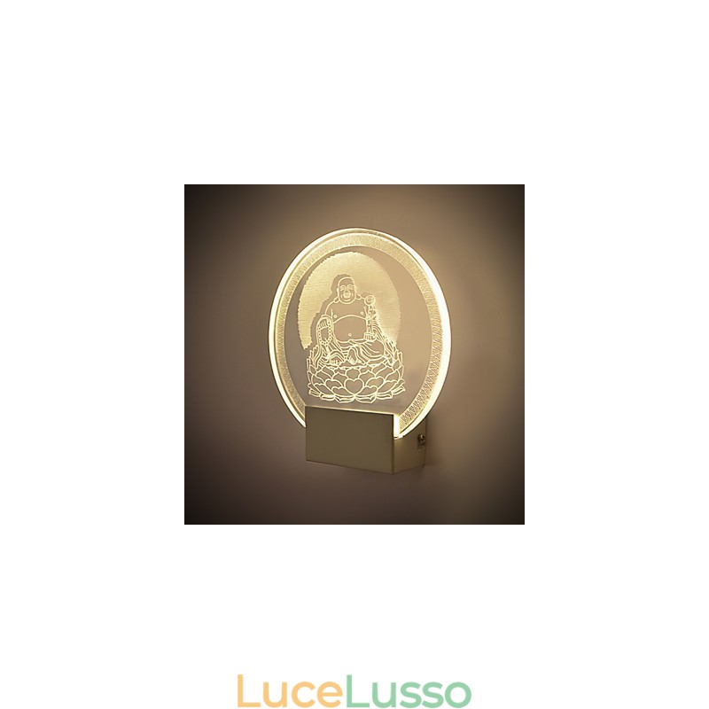 Lampada da parete in acrilico Lampada in PVC Chip luminoso Moderno contemporaneo Metallo